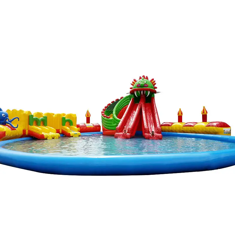

Высококачественный водный парк развлечений на озере или морском пляже, надувной аквапарк для взрослых