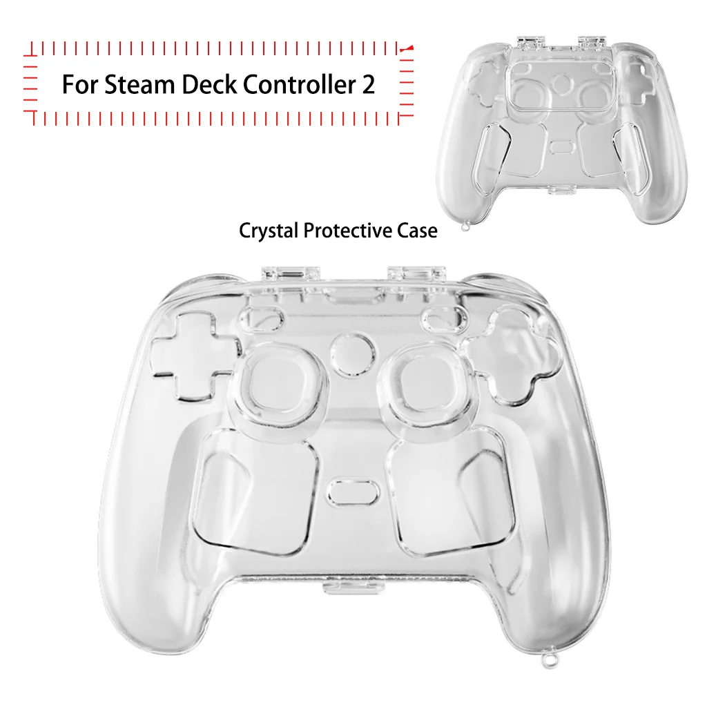 Kristallschutz-Hülle für Steam Deck Controller 2, Schutzhülle für Steam Controller 2, stoßfest und kratzfest