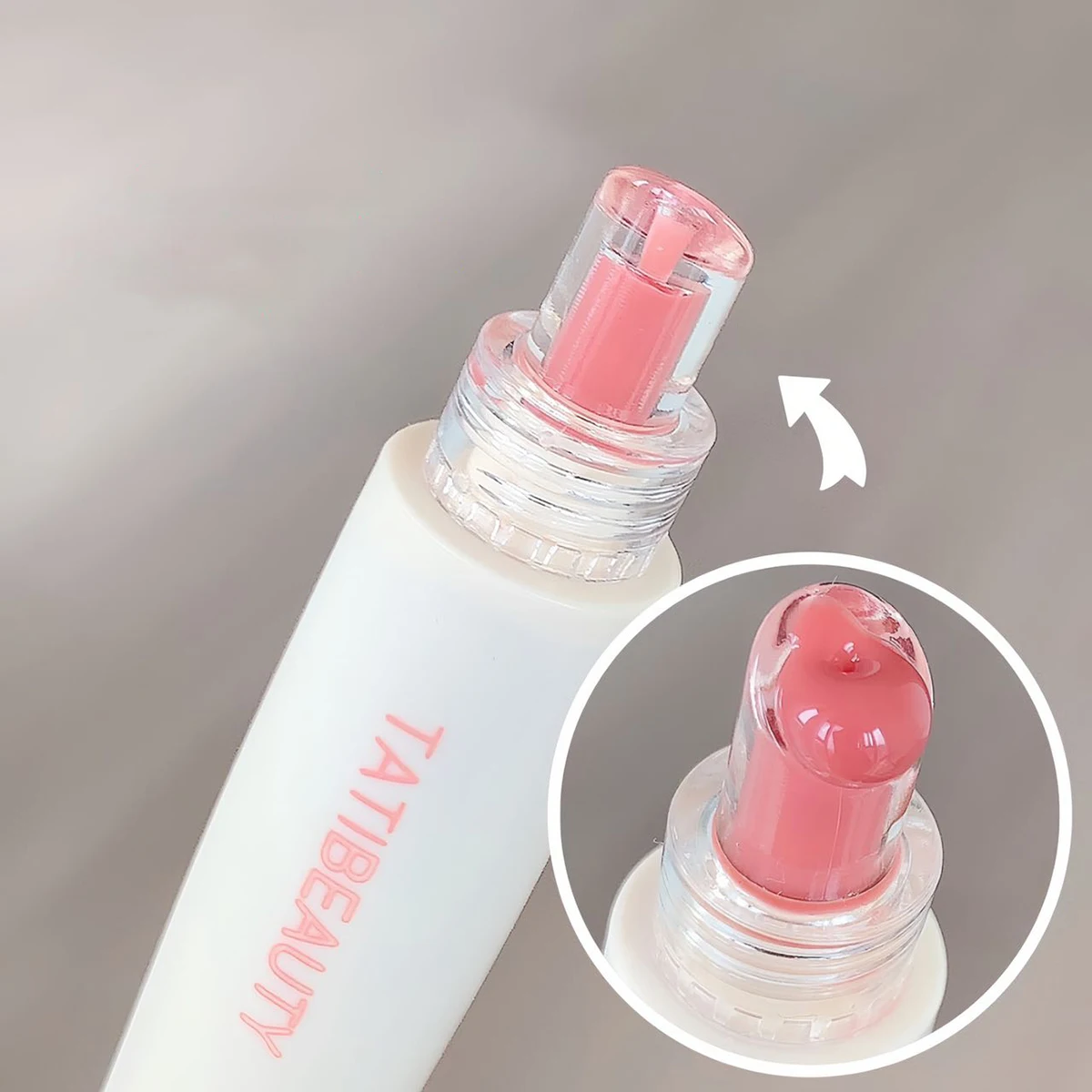 TATIBEAUTY Lip Jelly Essence Hydrating Lipstick Lip Gloss Lip Gloss Mirror Lip Gloss Lipstick Tender Pink Student Makeup