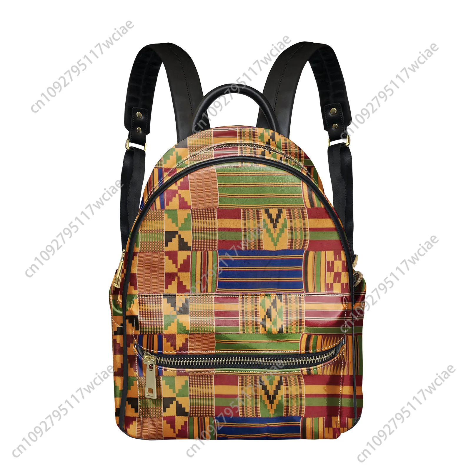 

African Ethnic Culture Design Backpack Womens Men Personalized Double Shoulder Bag Business Travel Bookbag Rucksack Gift Daypack