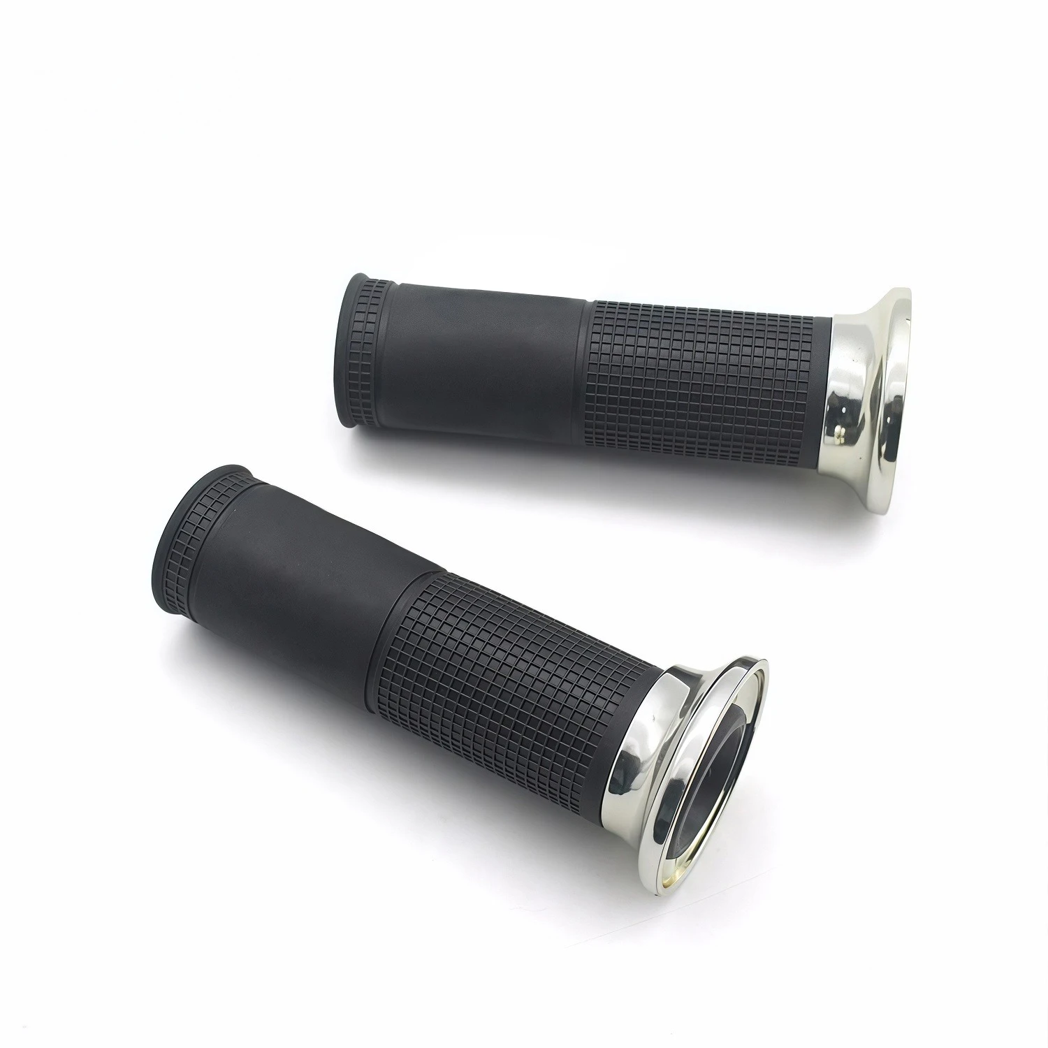 Italy Original Motorcycle Metal & Ruber Hand Grips Black Handlebar Throttle for GTS 250 300 3