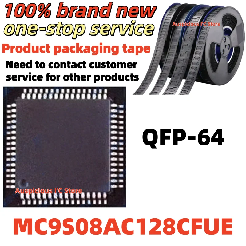 

(1pcs) MC9S08AC128 MC9S08AC128CFUE QFP-64