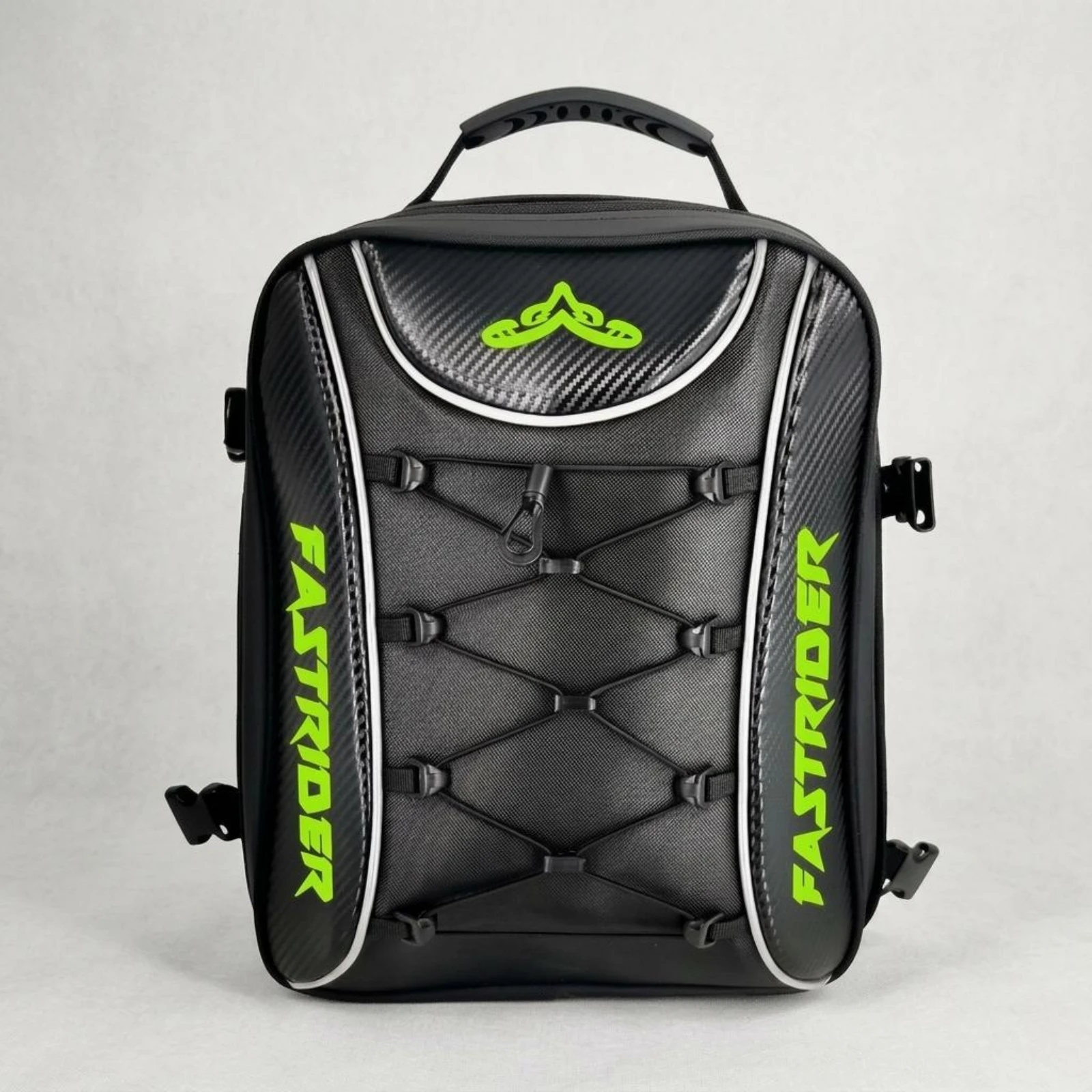 Picture 5: Motorcycle Tail Bag Elastic Cord Panel Expandable Tail Bag Reflective Trim Easy to Carry