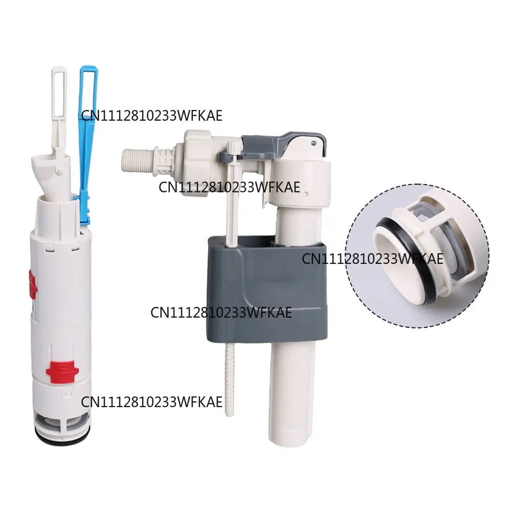 3-Point Toilet Tank Filling Valve Drain Valve Water Tank Repair Fittings Kit For WH053 WH063 WH050D Cisterns Toilet Parts