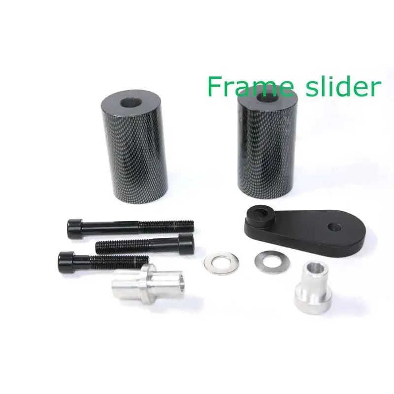 لياماها YZF R6 2003-2005 04 / YZF R6S 2006-2009 07 08 دراجة نارية لا قطع الإطار المنزلق تحطم حامي أسود/الكربون