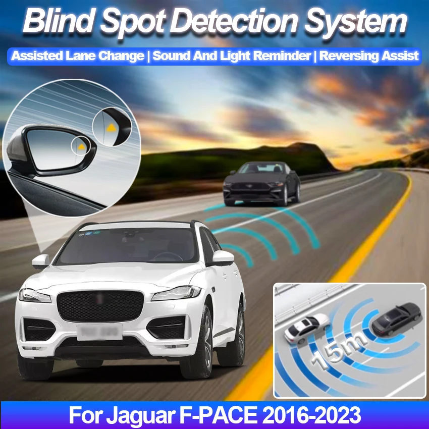 Radar Detector For Car Blind Spot Detection System for Jaguar F-PACE 2016-2025 BSA BSM BSD Monitoring Assistant Driving