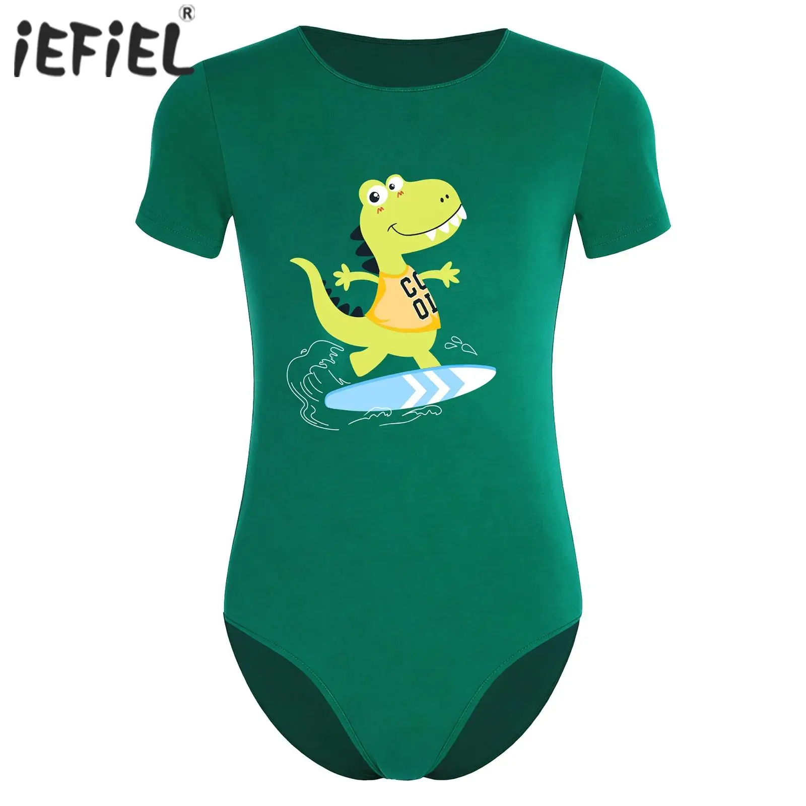 

Мужской комбинезон-боди с коротким рукавом и принтом динозавра, на пуговицах, для сна и отдыха