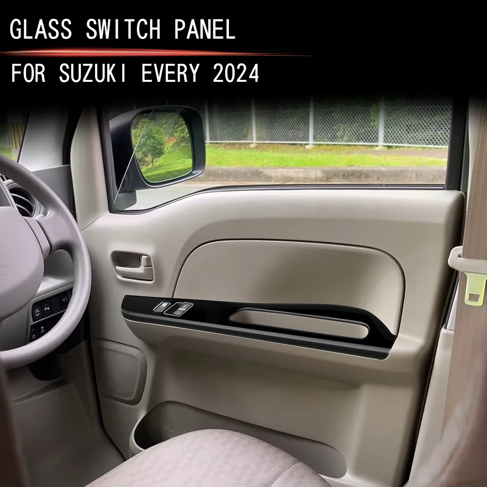 

RHD для SUZUKI EVERY 2024 2025, аксессуары для интерьера, подлокотник, подъем окна, переключатель, наклейка на крышку, стеклянный подъемник, панель управления, рамка