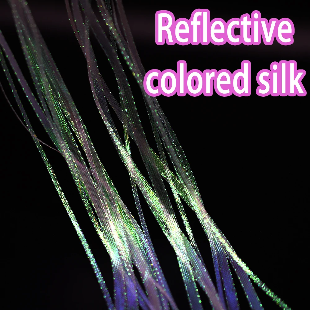 2M Ice Pearl Braidback 3/5mm Flat Diamond Braid Lace Sparkle Shrimp Backs Pearlescent Braided Fly Tying Material