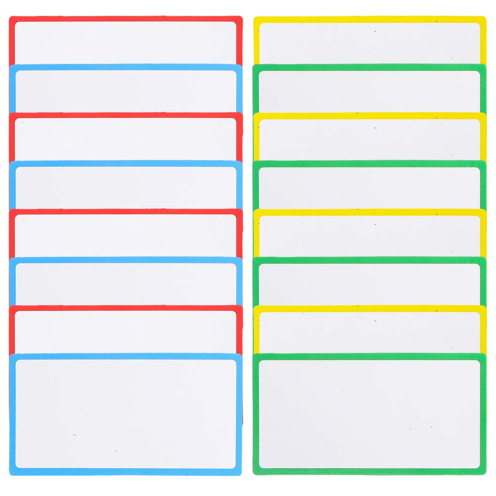 

36pcs Magnetic Name Tags Dry Erase Labels Blank Rewritable Special Coating Reusable Paper Classroom Household Refrigerator Food