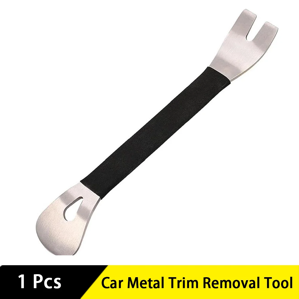 Car Metal Trim Removal Tool 1 Pcs 8.07 Inch Auto Molding Fastener Clip for  Removing Car Audio Navigation System Door Panels