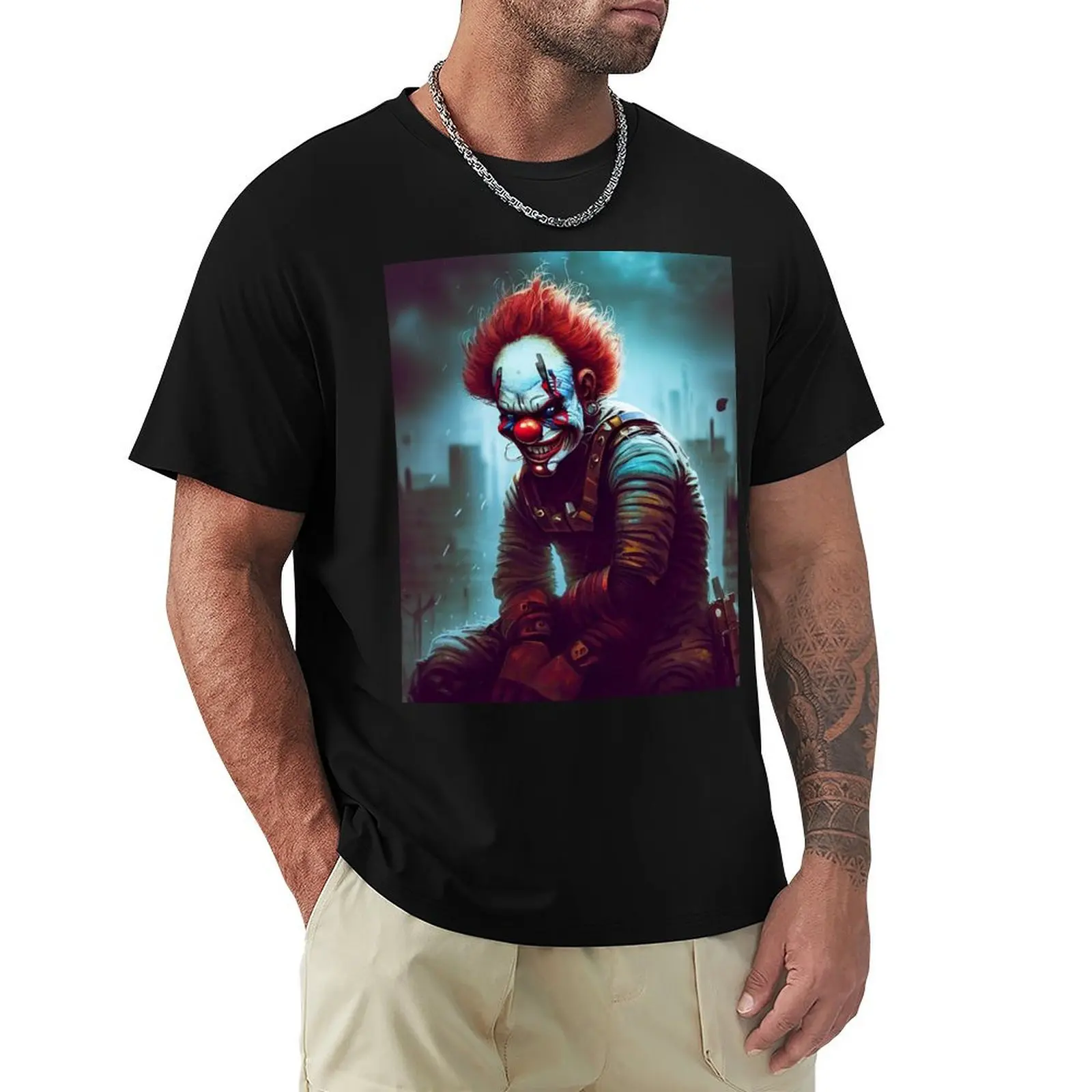 

the scary clown T-Shirt blacks anime t shirts luxury clothing labubu quick-drying tshirts for men