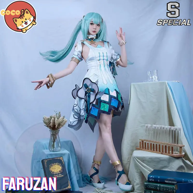 

Косплей-костюм из игры CoCos-S геншин ударт фарузан, косплей-костюм, косплей геншин ударт, профессор фарузан, костюм и парик для косплея