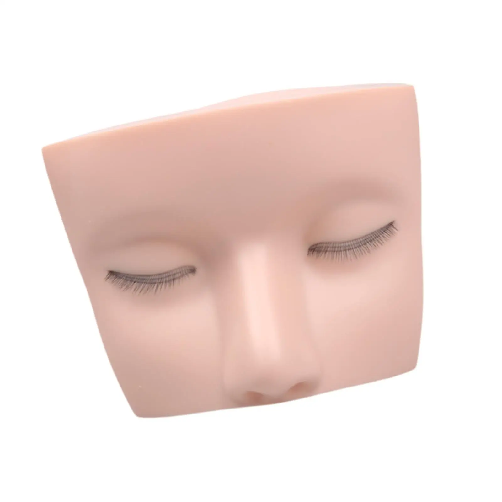 Eyelash Mannequin Head Practice Training Head Soft Touch Realistic Cosmetology Doll Makeup Practice Head for Beginners Salon