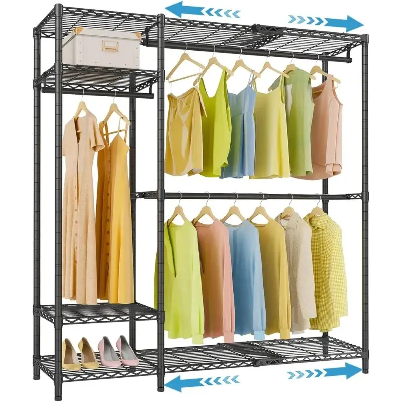 X20 Expandable Metal Clothing Rack Adjustable rom 3'3