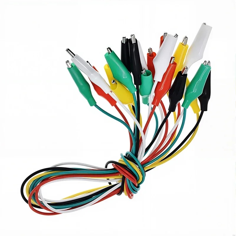 28mm/35mm/45mm Alligator Clips Wire Testing Wire Clip 50cm Crocodile Clip with Dual Ended Insulators Cable