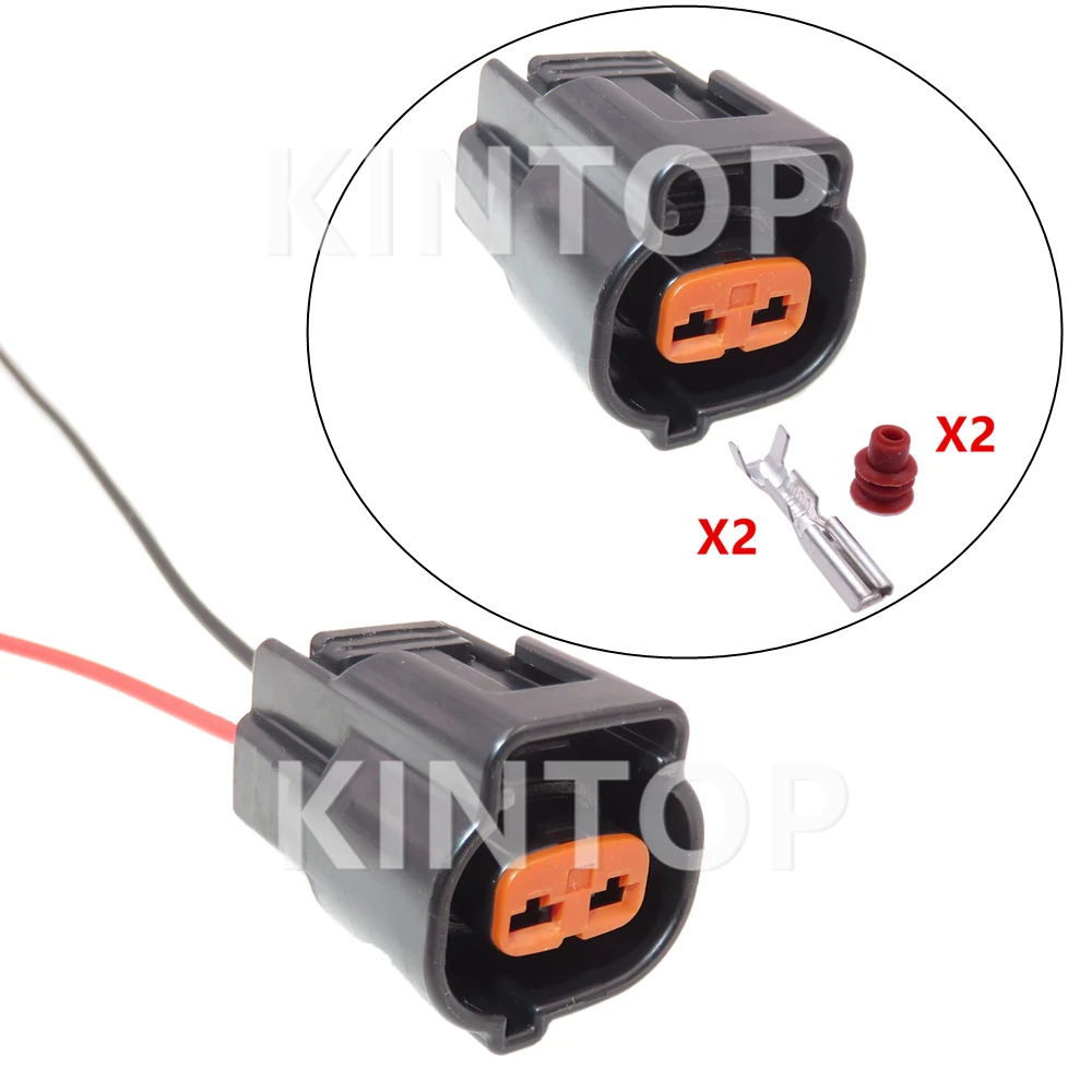 1 Set 2 Pins 6195-0062 AC Assembly Car Plastic Housing Connector with Wires Automobile Waterproof Socket Auto Current Plugs