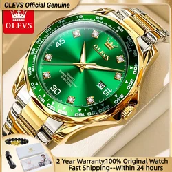 OLEVS 9988 Quartz Watch for Men Luxury Style Waterproof Stainless steel TOP Brand Classic Date Men's Watches Relógio Masculino