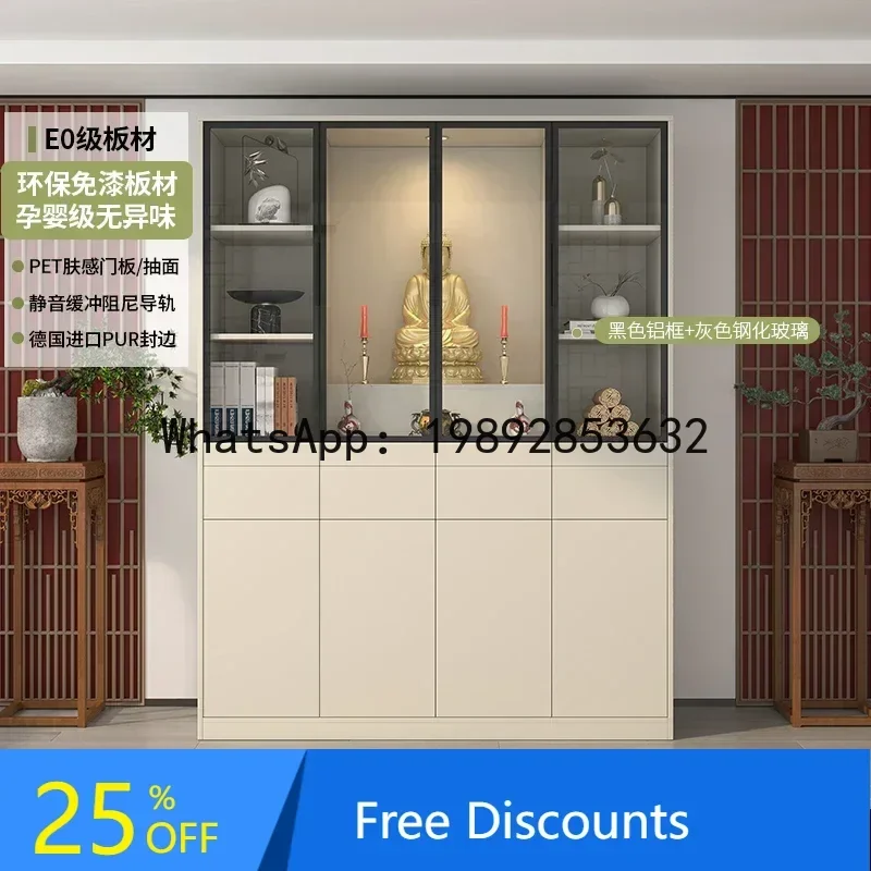 

A1 Buddhist Shrine God of Wealth Cabinet Shrine Shrine Modern Gong Tai Cabinet Household Bodhisattva Buddha Statue