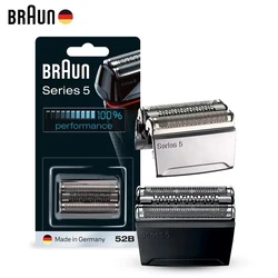 Original Braun 52B 52S Shavers Heads Replacement Foil Cutter Blade for Electric Razor Series 5 5090 5190cc 5040 5140s 5030s 5147