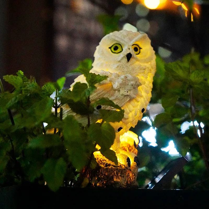 Creative LED Solar Animal Resin Lamp Courtyard Garden Landscape Lawn Decoration Atmosphere Lighting Night Light