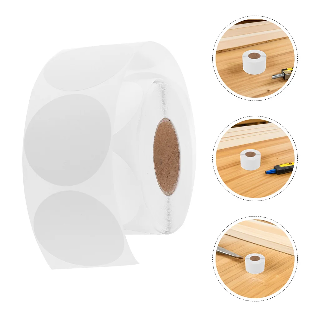 

500pcs Self-Adhesive Round Blank Labels Circle Stickers For Jar Bottle Container Coding Inventory Price Tagging Shipping