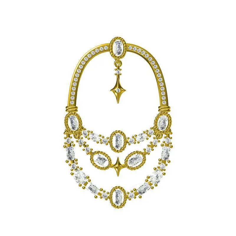 

Mediterranean style retro hollow brooch high-end fashion women's accessories