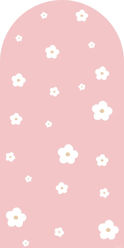 Mehofond-cubierta de arco de 2 caras con nombre personalizado, telón de fondo de foto, flores Groovy, Baby Shower, Margarita, fiesta de cumpleaños