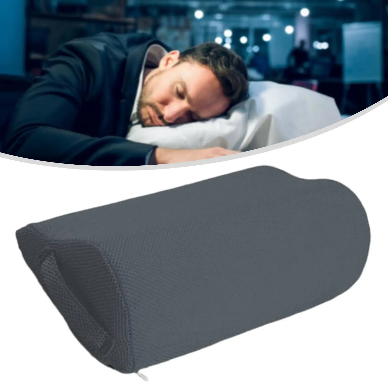 Foot Rest Under Desk Pillow Mesh Sponge Leg Elevation Cushion for Office Chair Home and Airplane