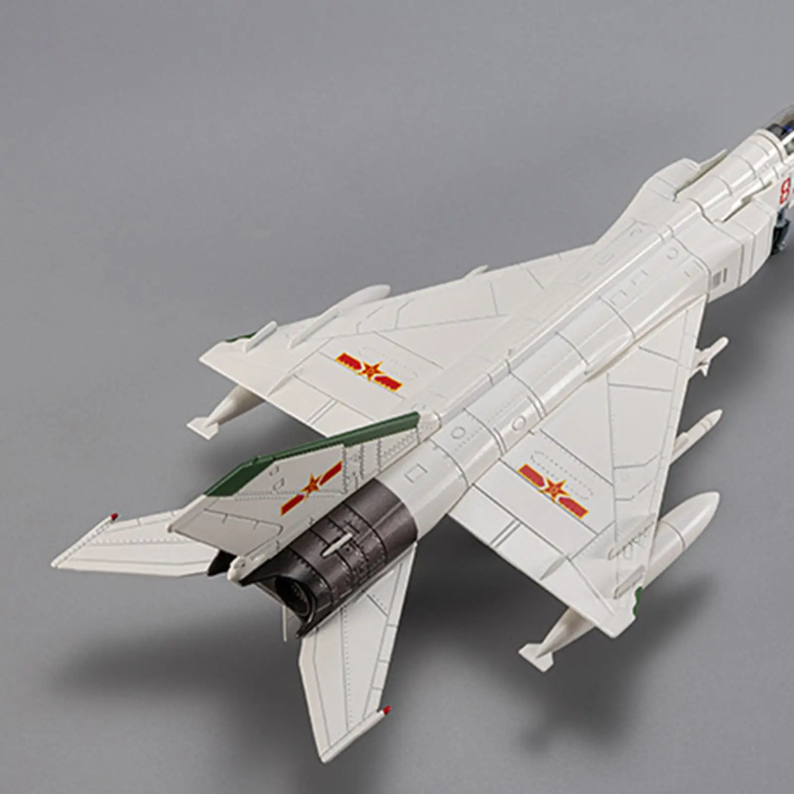 

1:72 J8 Aircraft Model Gift Simulation Ornament Collections with Base Aircraft Model for Bookshelf Livingroom Cafes Bedroom Bar