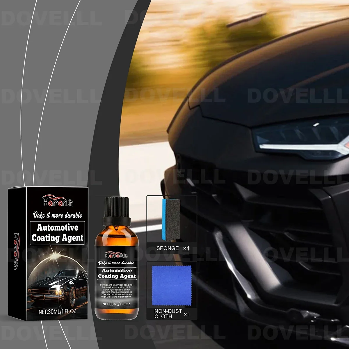 Set Automotive nano coating agent to enhance gloss waterproof anti-fouling protection Car paint car coating agent anti