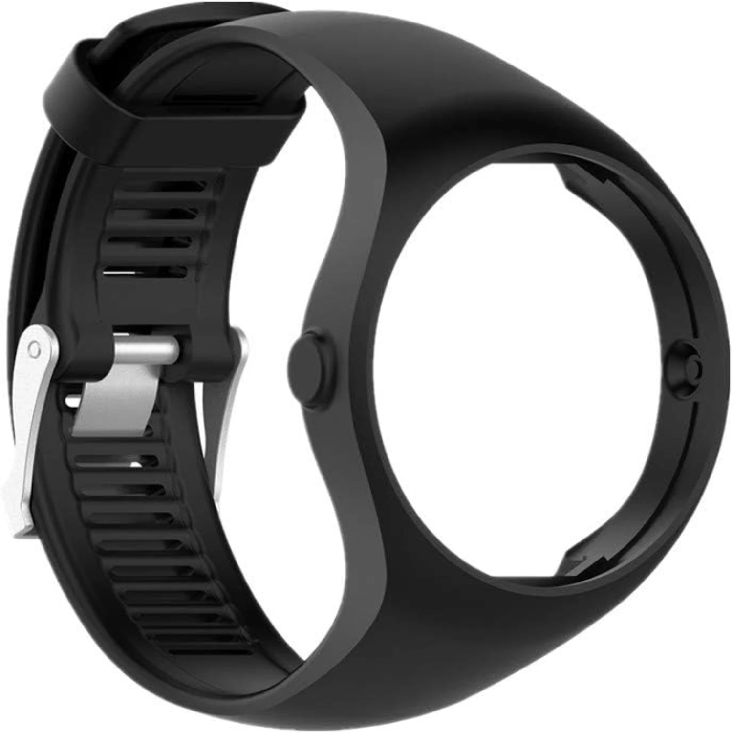 

Black Silicone Sport Replacement Band for Garmin M200 - Stylish, Durable, and Comfortable - Ideal for Active Lifestyles and Outd