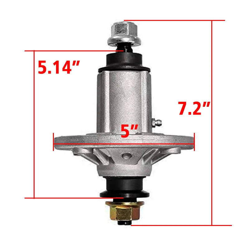 Lawn Mower Spindle With Galvanized Bolts 5 inch For John Deere D100-D160 LA100-LA165 X110 X120 GY20454 GY20867 GY20962 GY21098