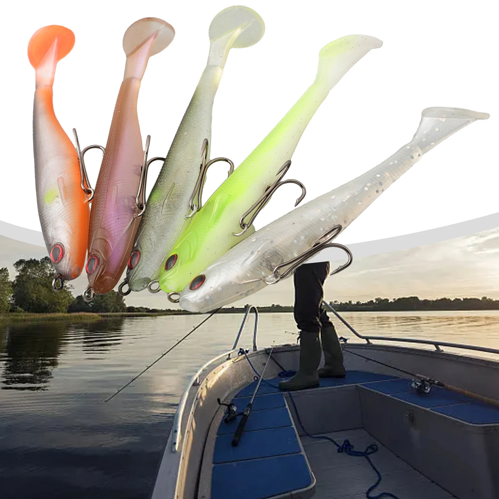 Megabass Magdraft Swimbait 5pcs Set Realistic Swimming Strokes Suitable For Saltwater And Freshwater Fishing Multi Use