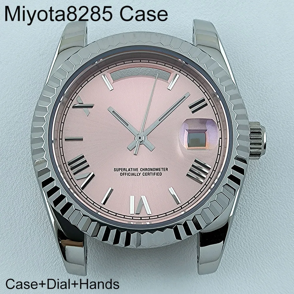 

Корпус Miyota8285, мужские автоматические часы, 39 мм, нержавеющая сталь, сапфировое стекло, подходят для часов Miyota 8285, аксессуары для часов с механизмом