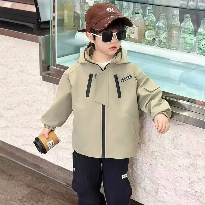 

2026 New Stormtrooper Clothing Autumn Clothing for Children and Boys Autumn Hooded Spring and Autumn Top Children's Clothing