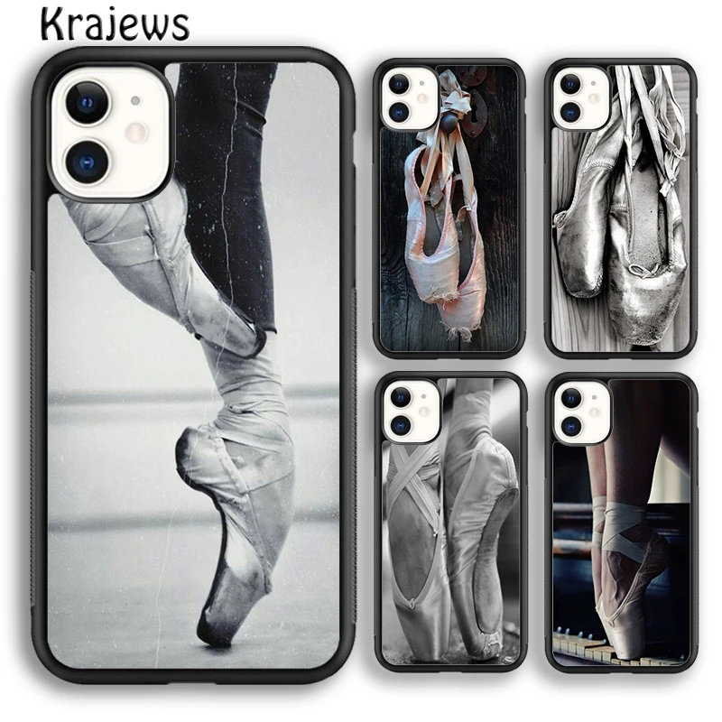 Ballerina En Pointe Ballet Slippers Shoes Dance Dancer Phone Case Cover For iPhone 16 15 14 plus XR XS 11 12 mini 13 pro max