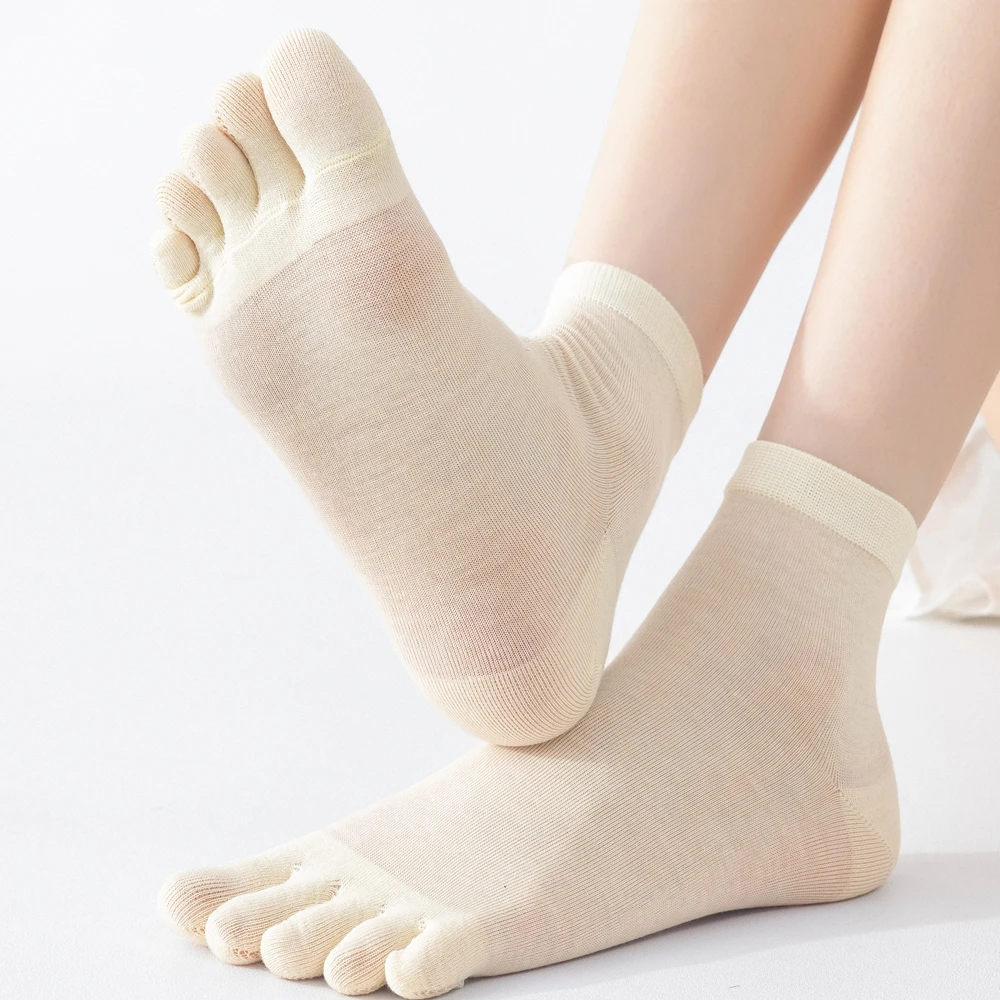 6 쌍 멀 베리 실크 여름 양말 여성 얇은 메쉬 발가락 - Silk Sock Bamboo 리뷰 및 가격