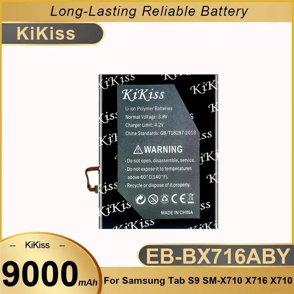 

9000Mah EB-BX716ABY Tablet Battery High Performance Lightweight For Samsung Tab S9 SM-X710 X716 X710