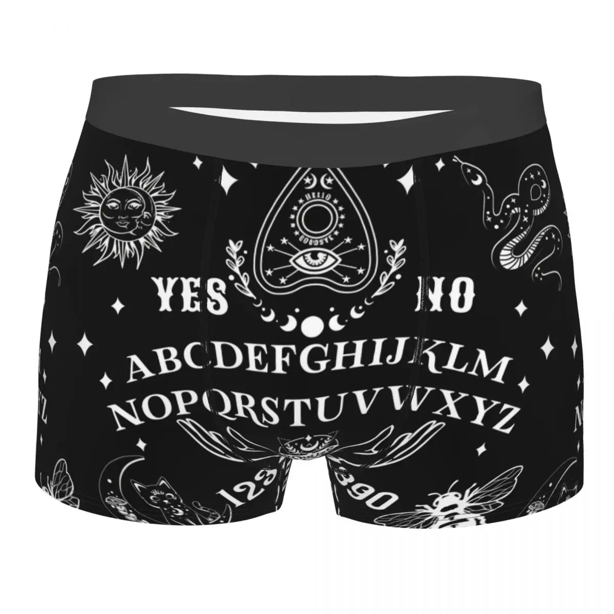 Man Ouija Board Gothic Witch Halloween Boxer Briefs Shorts Panties Breathable Underwear Horror Spooky Homme Novelty Underpants