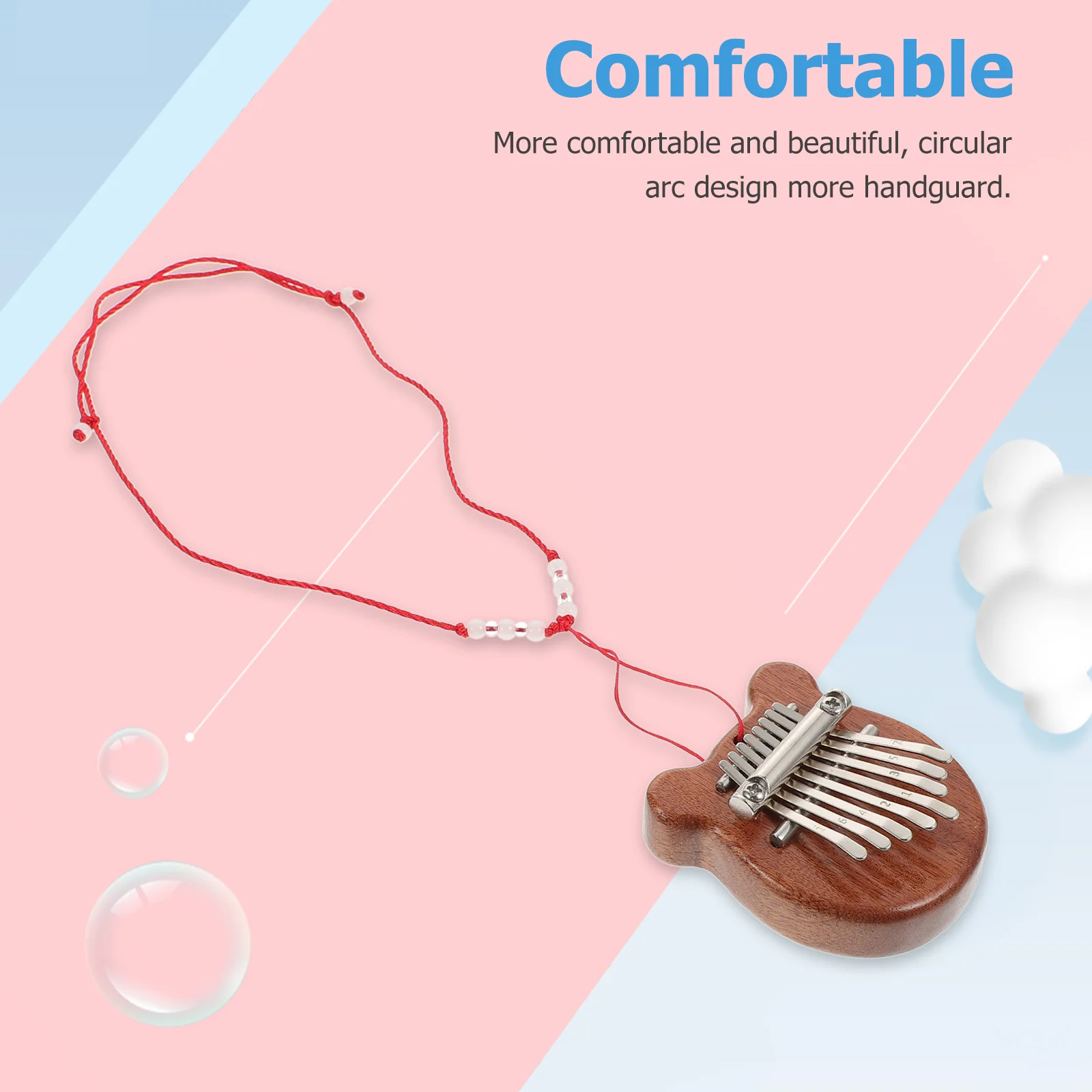 

Thumb Piano Portable Small Finger Instrument Mini Size Lightweight for Stage Performance Relaxation Music Instrument