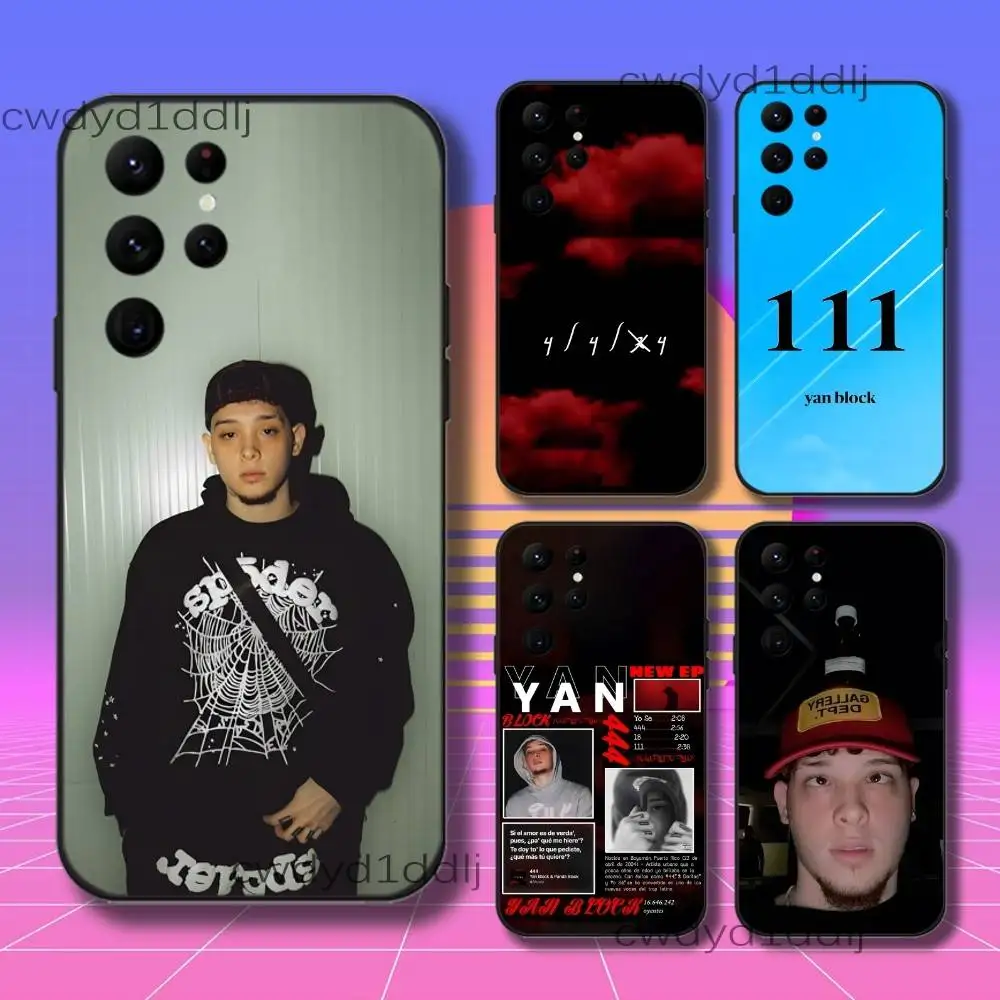 

Y-Yan Block 444 111 Phone Case For Samsung S10,S21,FE,S21 ,S26,S25,S24,S23,Ultra,S9,S22,Plus Black Shockproof TPU