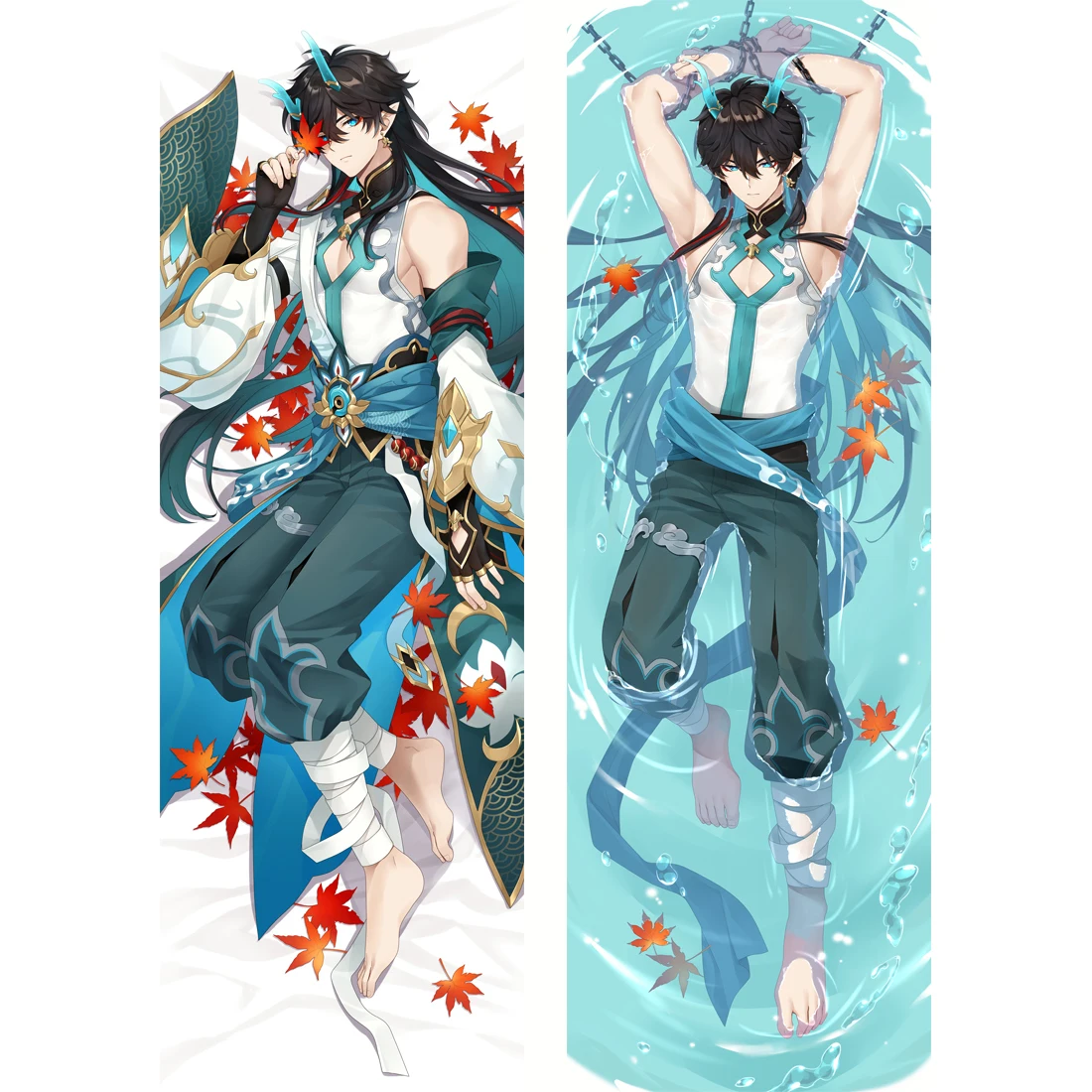 Honkai Star Rail Dan Heng Cosplay Hugging Body Pillow Case Halloween Costume Imbibitor Lunae Long 2-Side Long Hug Cover