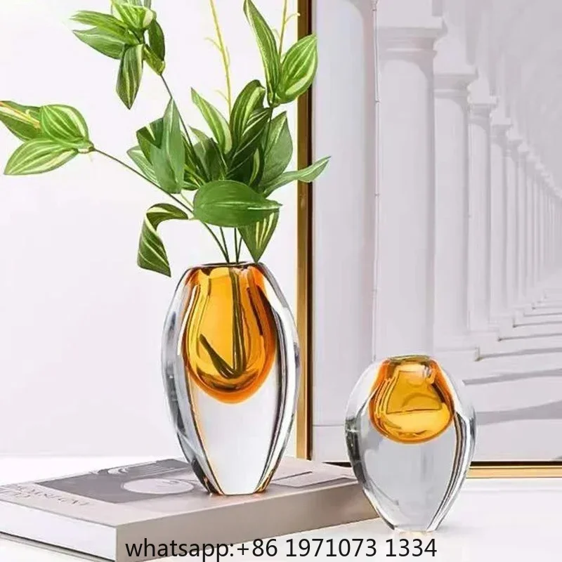 Glass Vase Transparent Hydroponic Flower Pots Desk Decoration Flower Arrangement Floral Vases  Home Decor