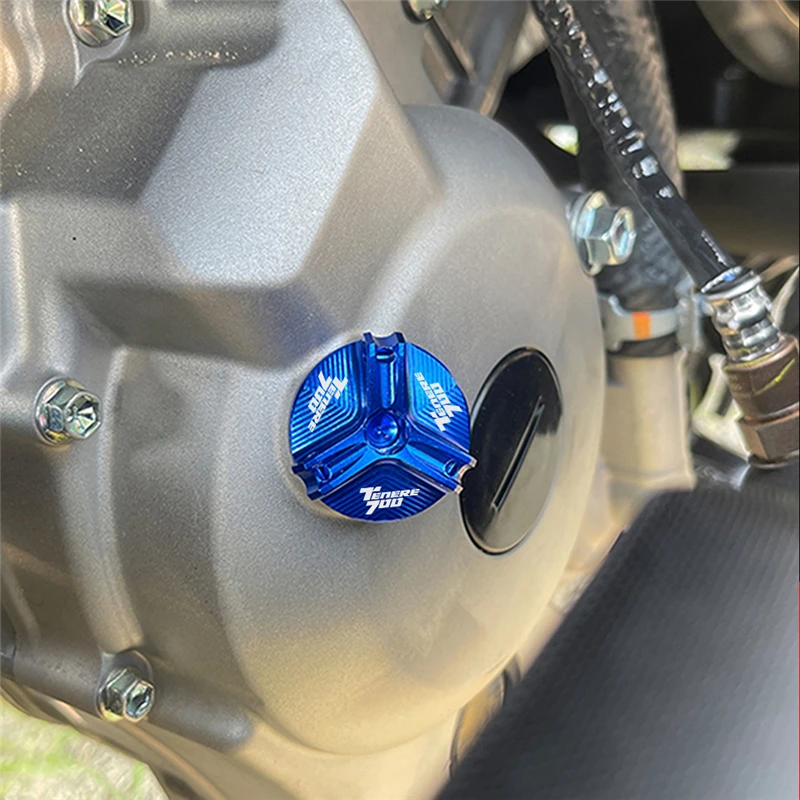 For Yamaha Tenere 700 TENERE700 T7 Rally World Raid 2018-2023 Motorcycle Front Brake Fluid Reservoir Cover Engine Oil Filler Cap