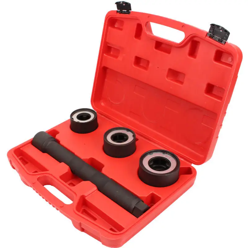 

4-Piece Carbon Steel Automatic Tool Shaft Puller Tie Rod End Axial Joint Disassembly Tool Installer Steering Knuckle Repair Kit