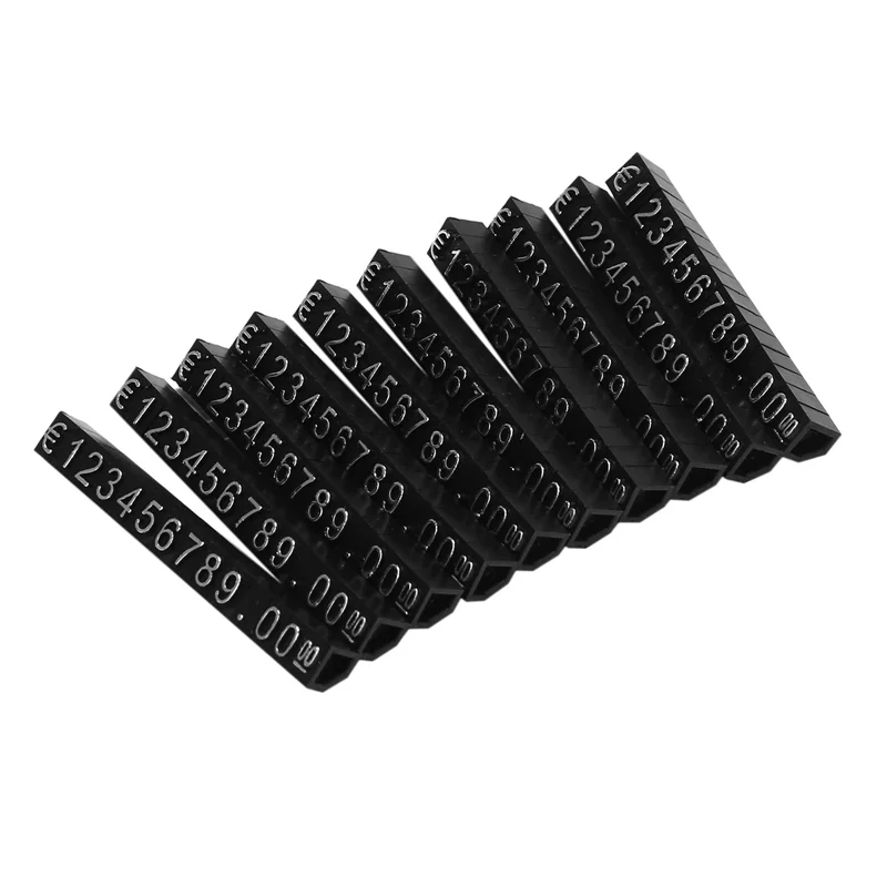 

90 комплектов пластиковых кубиков, ценники, регулируемая подставка для номера, рамка, магазин этикеток