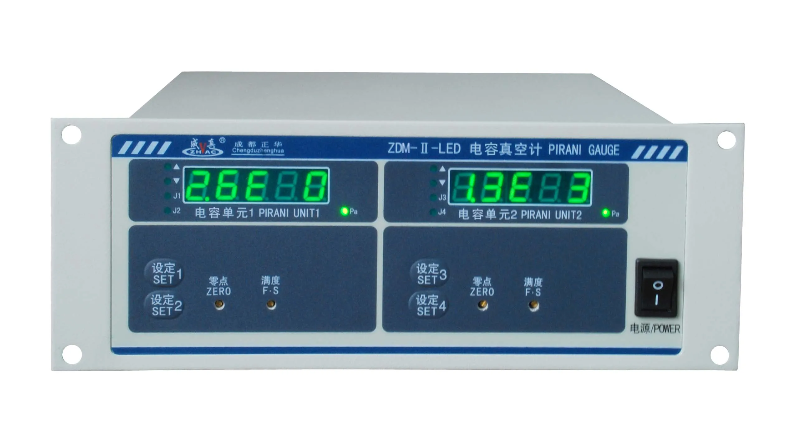 Two-way Capacitive Film Vacuum Gauge ZDM-II Chengdu Zhenghua High-precision Measurement with ZJ-1C Gauge