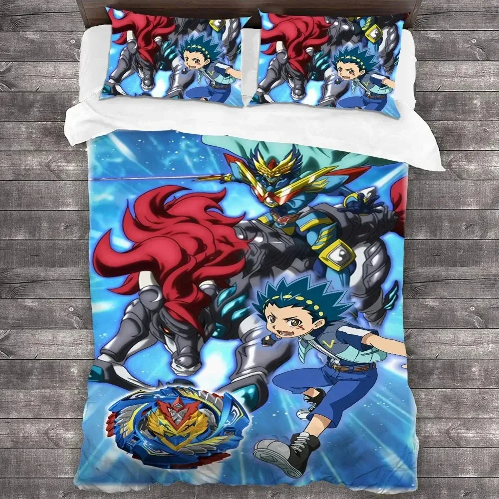 New 3D Print Anime Beyblade Burst Bedding Set Duvet Cover Bed Set Quilt Cover Pillowcase Comforter king Queen Size Boys Adult