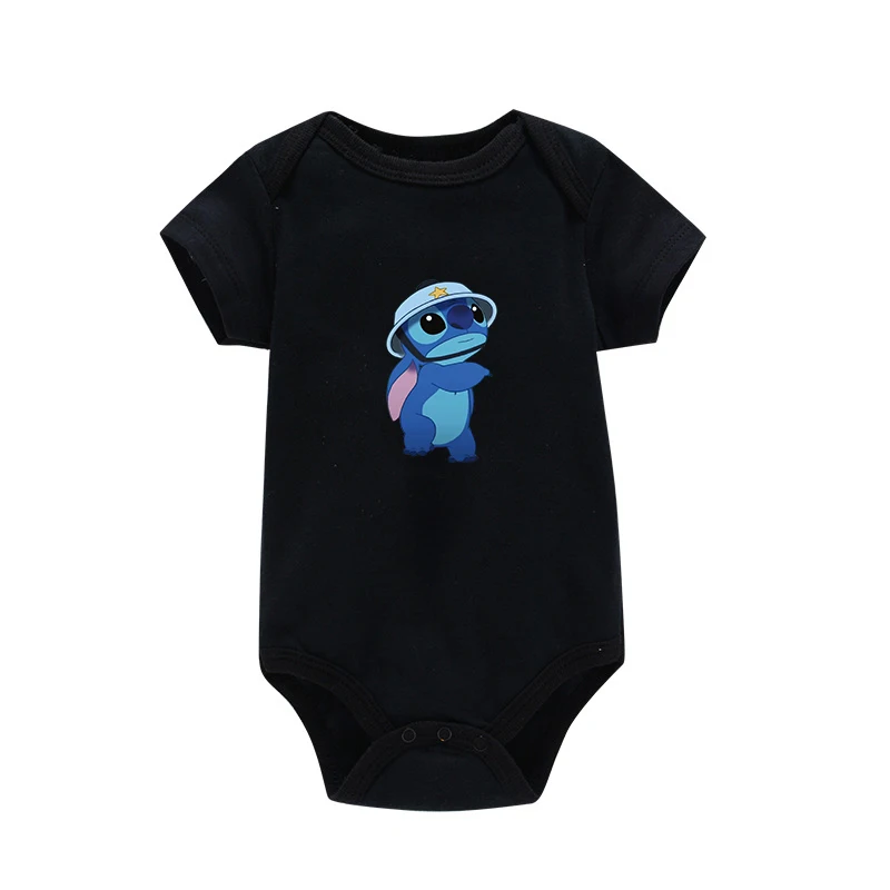 Lilo Stitch New Born Romper Disney Anime Kawaii Baby Girl Boy Clothes Summer Fashion Bodysuits One-Pieces Kids Gift Hot Sales